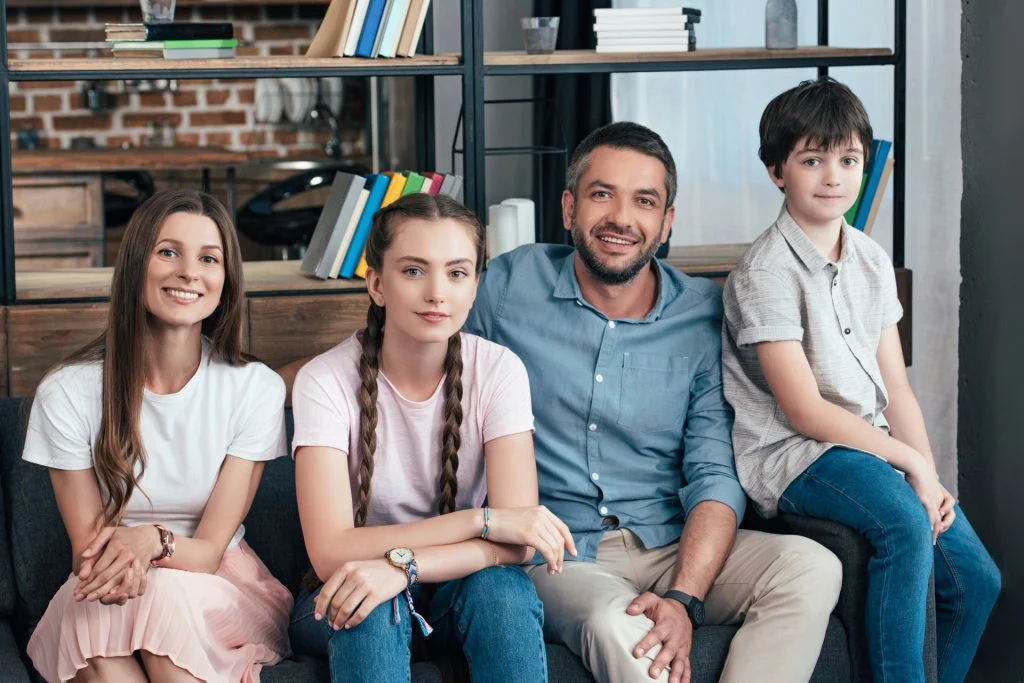 Family discussion about personal boundaries and respect
