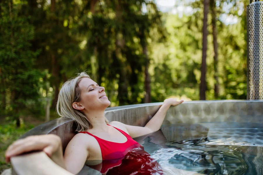 Person enjoying a calm and peaceful life in addiction recovery