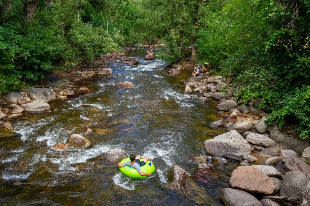 Men participating in outdoor therapy as part of addiction treatment near Boulder