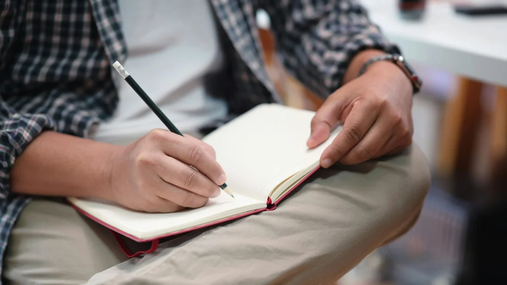 Man completing recovery exercises during fentanyl addiction treatment