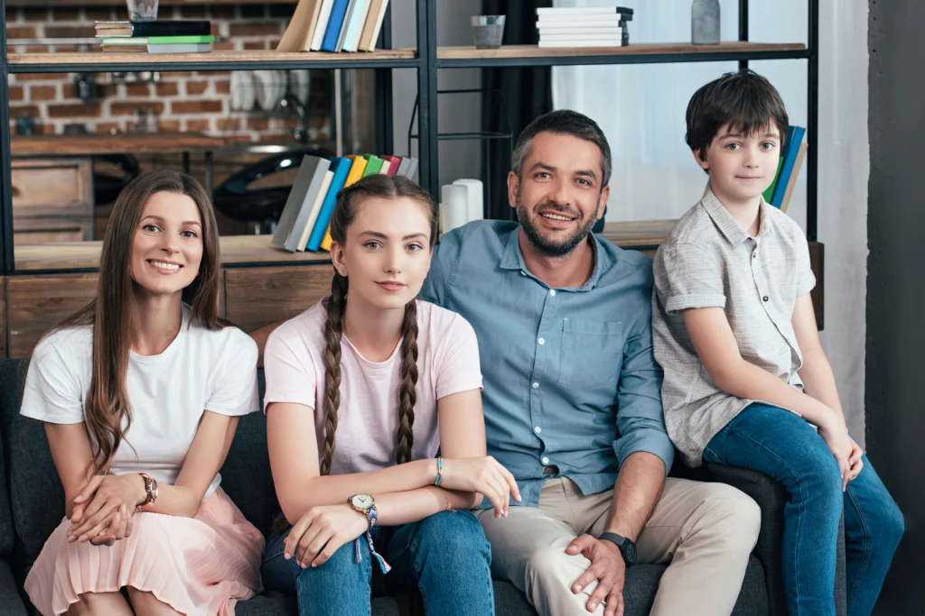 Family discussion about personal boundaries and respect